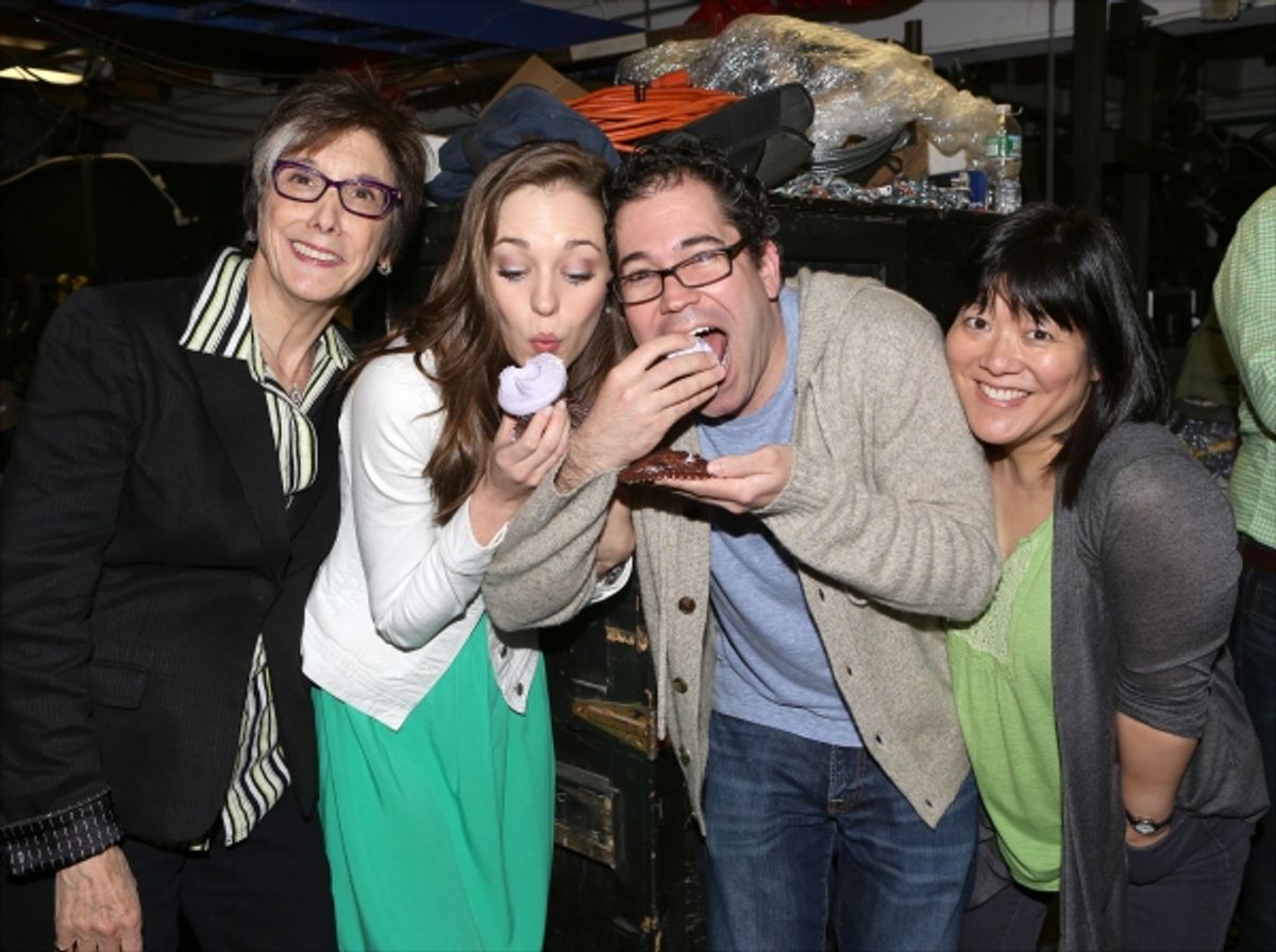 Robyn Goodman, Laura Osnes, Andy Einhorn and Ann Harada  at 