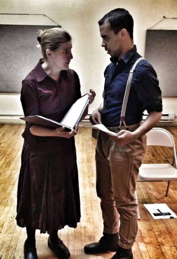 Judy Molner as Angela and Jordan Tierney as Emil Photo