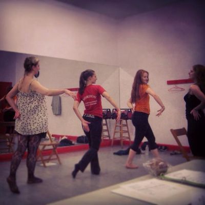Ashley Lovell,  Rachel Pfennigwerth, Jennifer Lynn Tune and Emilie Bienne as Eva and  Photo