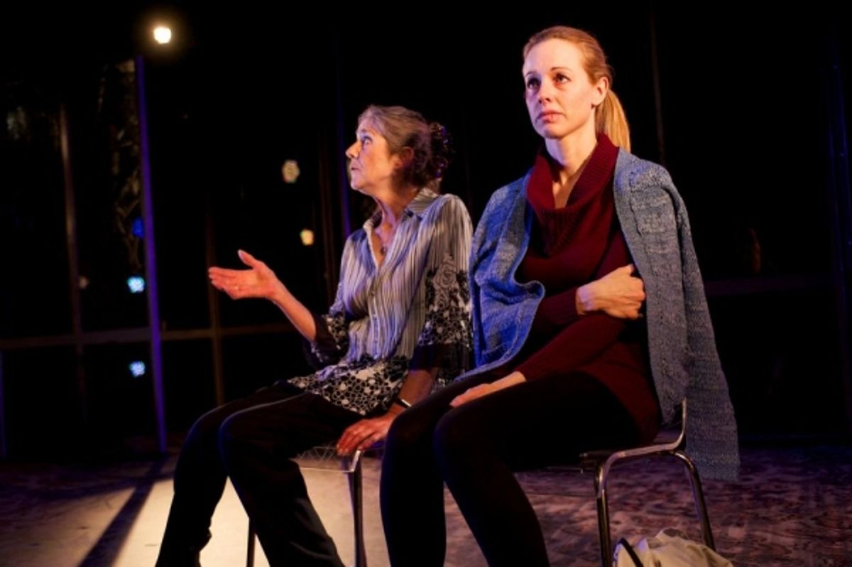  Janice McKenzie (Phyllis) and Sarah Manners (Angela) at 