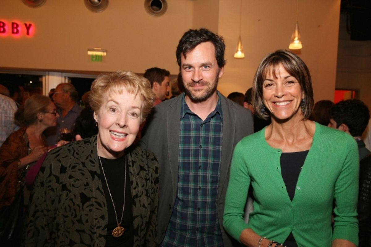 Actors Georgia Engel, Tom Everett Scott and Wendie Malick at 