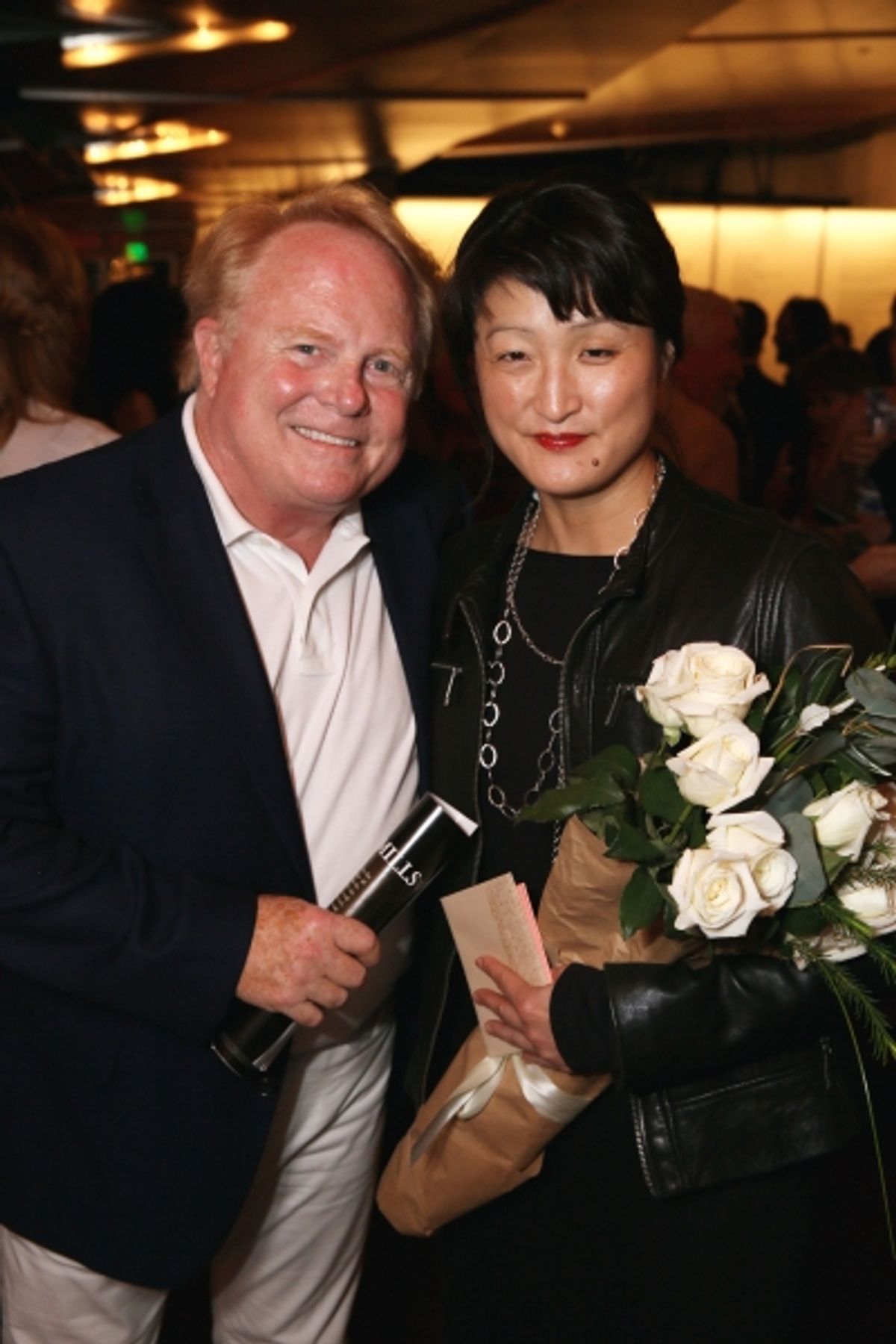 Artistic Director''s Circle member Timothy Regler and playwright Kimber Lee at 