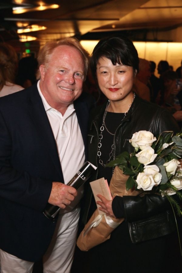 Artistic Director''s Circle member Timothy Regler and playwright Kimber Lee Photo