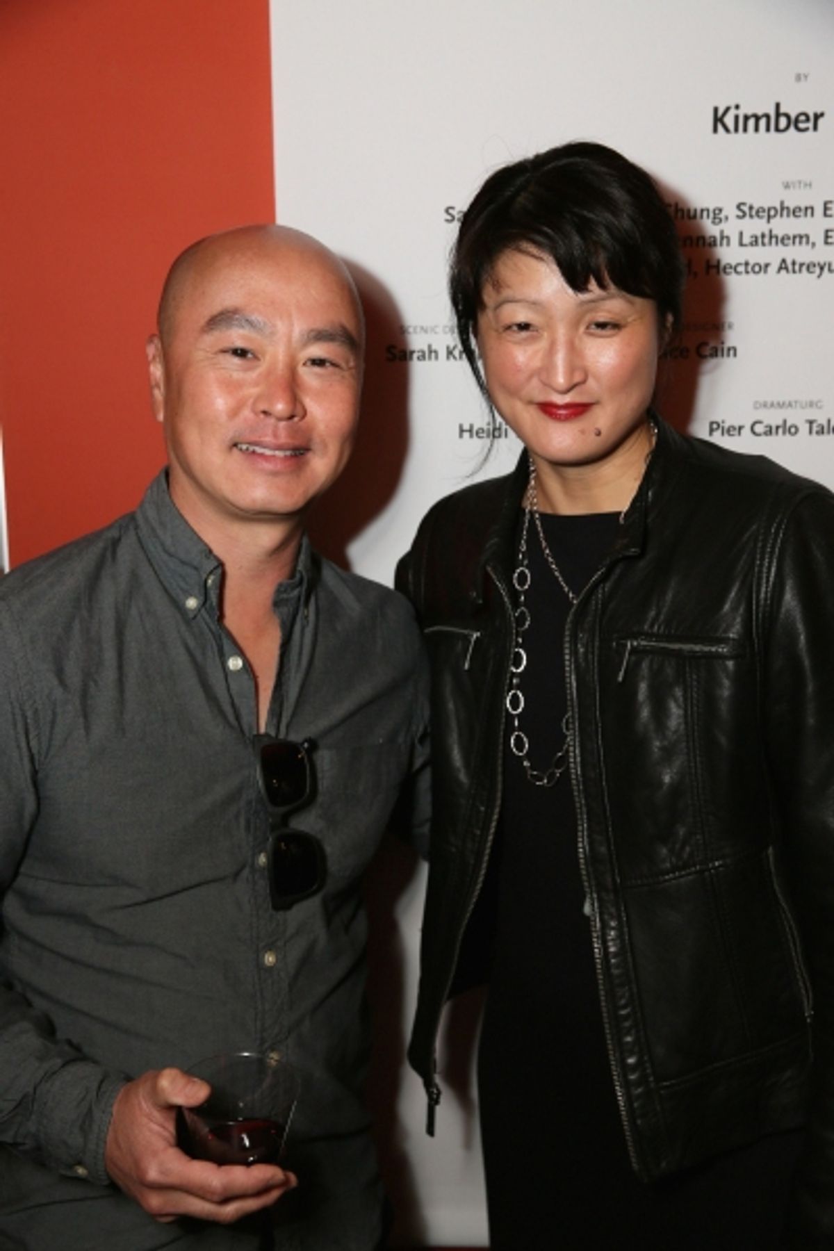 Actor C.S. Lee and playwright Kimber Lee at 