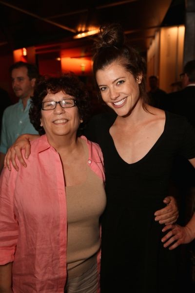 Dean of USC School of Dramatic Arts Madeline Puzo and cast member Devin Kelley Photo
