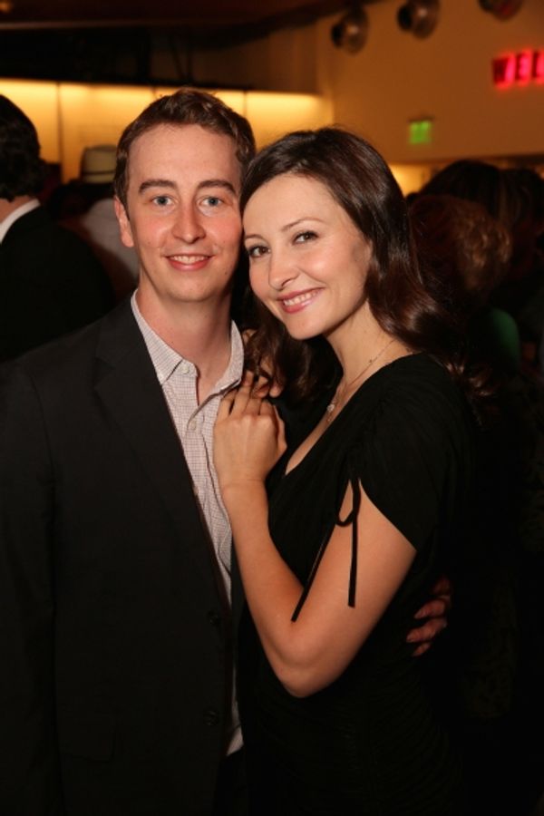  Cast members Stephen Ellis and Rebecca Larsen Photo