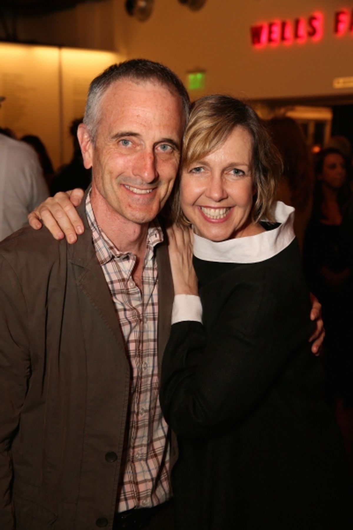 Director Neel Keller and cast member Monica Horan at 