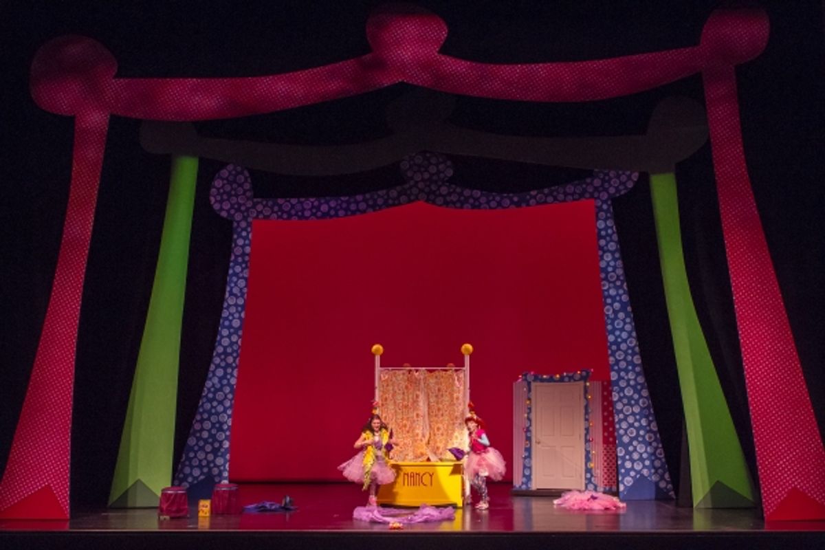 ree (Haley Ward) and Nancy (Madison Wray) decorate Nancy''s room at 