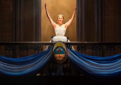 Caroline Bowman as Eva Peron Photo