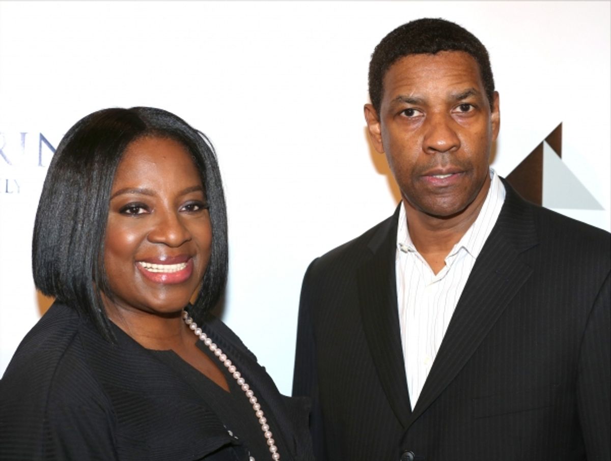 LaTanya Richardson and Denzel Washington  at 