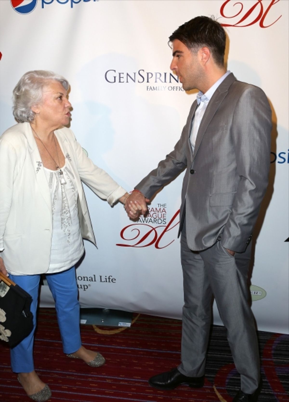 Tyne Daly and Zachary Quinto at 
