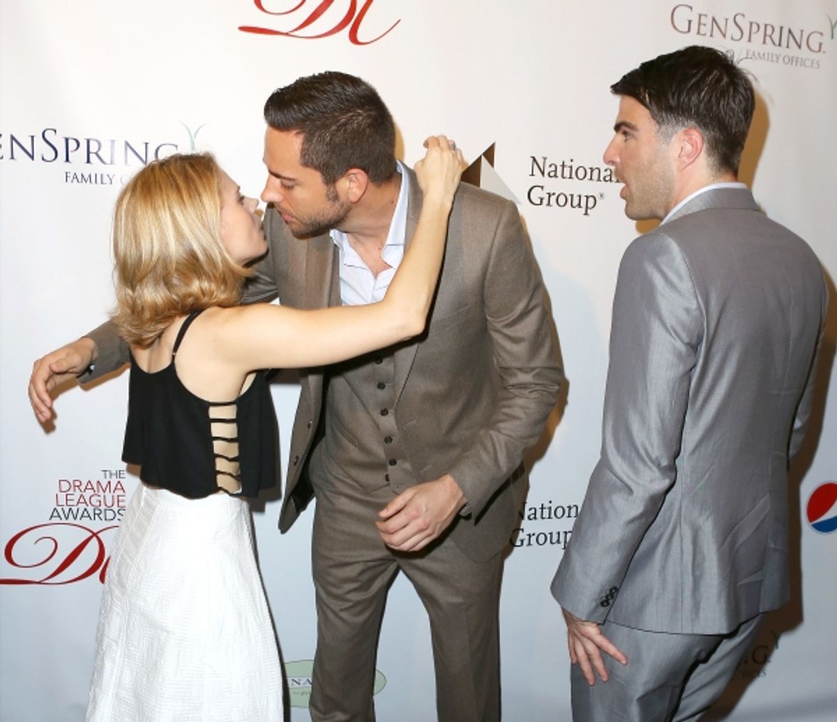 Celia Keenan-Bolger, Zachary Levi and Zachary Quinto  at 