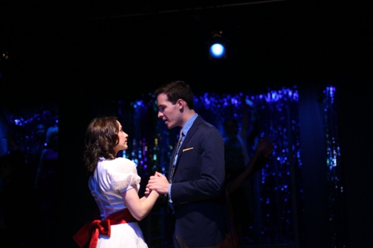 Tony and Maria meet for the first time: Lianne Gennaco as Maria and John Hannigan as Tony at 