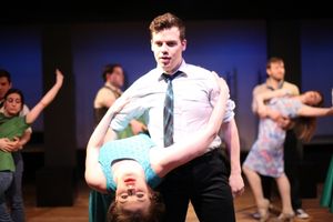 ''Cool'': Joe Bliss as Riff, Kristen Keim as Velma. Jet boys and girls in picture: Ja Photo