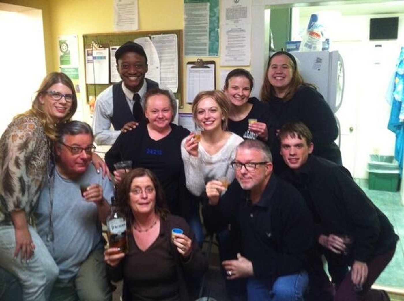 Photo Flash: Saturday Intermission Pics, 5/17 - Part 2 - IF/THEN's James Snyder & Anthony Rapp Rock, 'BRIDGES' Closes & More  Image