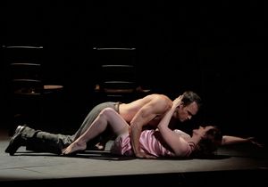 Ryan McKinny as Stanley and Stacey Tappan as Stella Photo