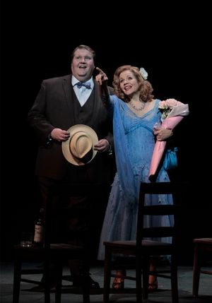 Anthony Dean Griffey as Mitch and Renee Fleming as Blanche Photo