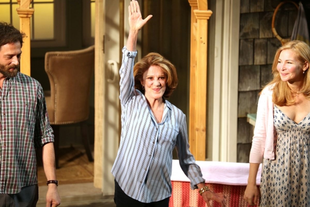 Ken Barnett, Linda Lavin and Jennifer Westfeldt  at 