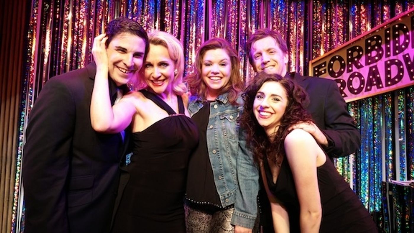 Photo Flash: Tony Nominee Mary Bridget Davies Visits FORBIDDEN BROADWAY COMES OUT SWINGING!  Image