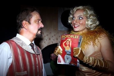 Jack Warner (David Chapin) and famous slut girlfriend Lydia (Shandi Gomez). Photo