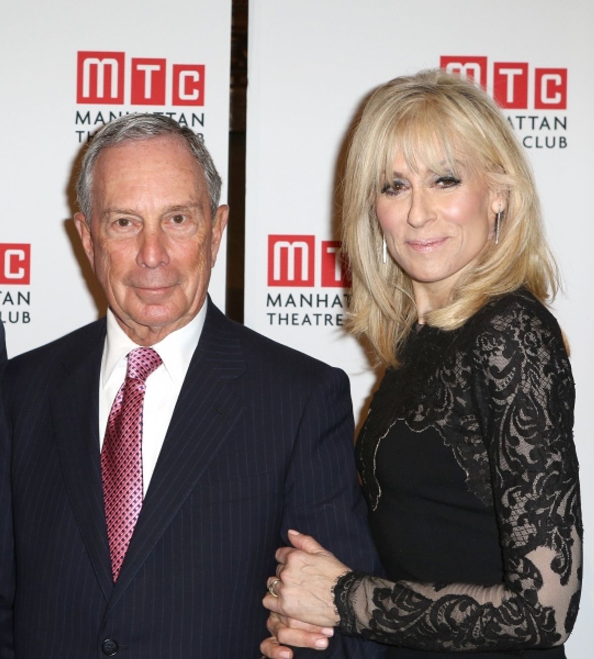 Michael Bloomberg and Judith Light  at 