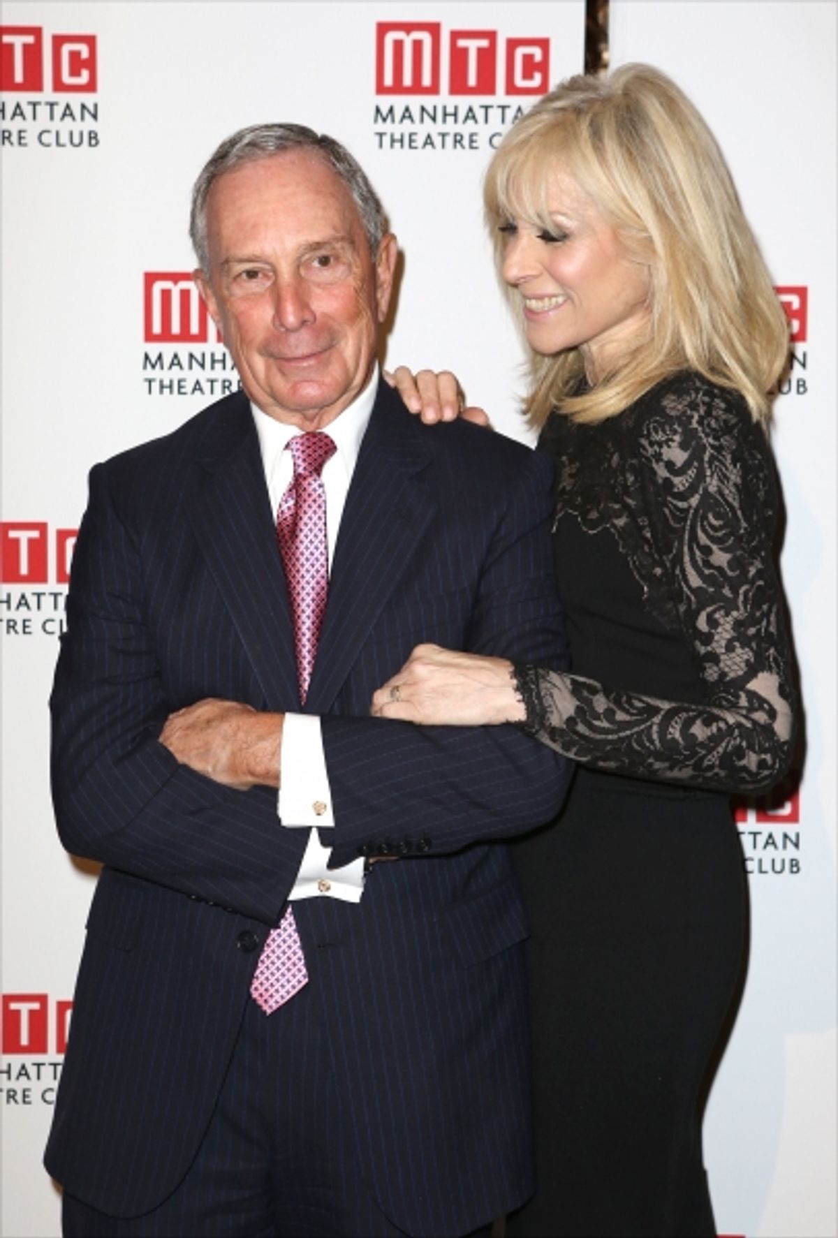 Michael Bloomberg and Judith Light  at 