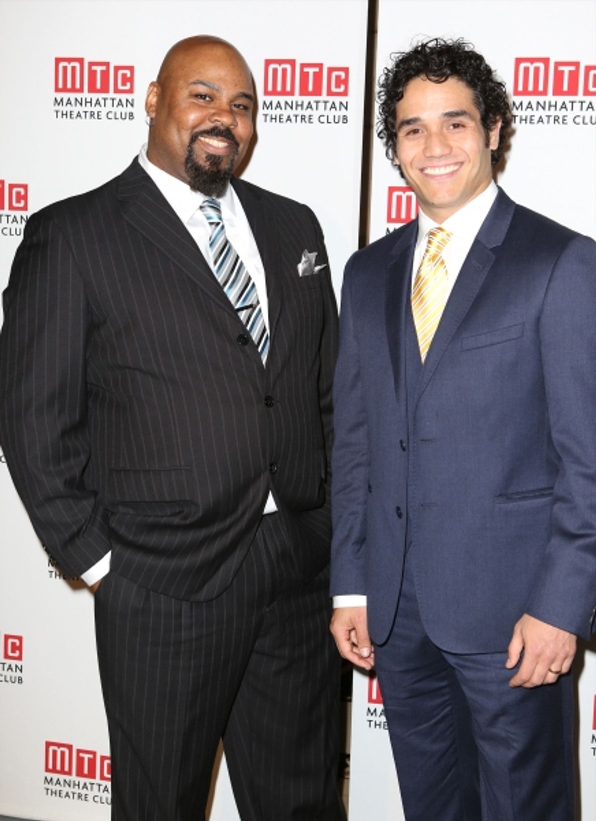 James Monroe Iglehart and Adam Jacobs  at 