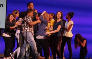 Denzel Washington and the Shubert/MTI Broadway Jr. Musical Theatre Ensemble @ BroadwayWorld Denzel Washington and the Shubert/MTI Broadway Jr. Musical Theatre Ensemble Photo