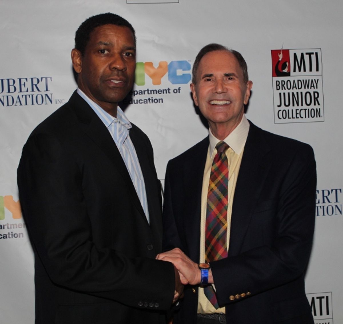 Denzel Washington and Freddie Gershon   at 