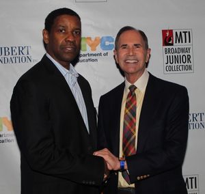 Denzel Washington and Freddie Gershon @ BroadwayWorld Denzel Washington and Freddie Gershon Photo