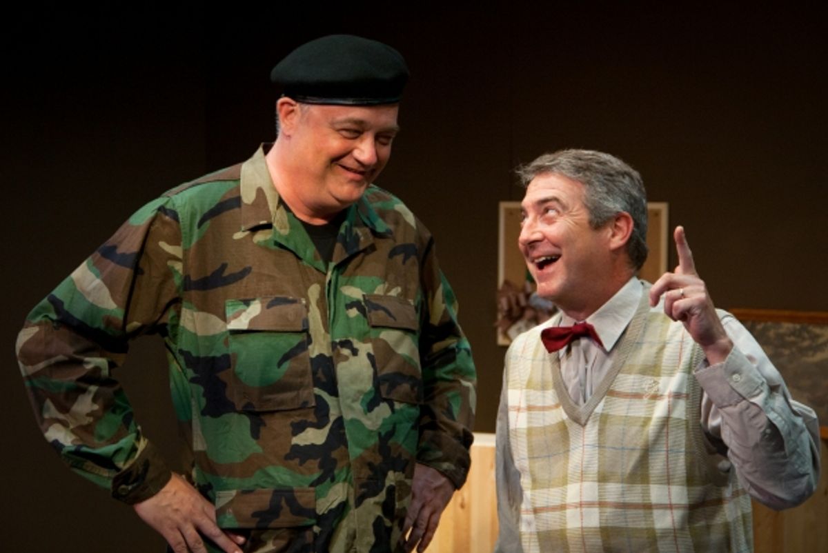 (L to R): Michael Stuart and David Stahl in Austin Playhouse''s production of THE FOREIGNER.  Photo by Christopher Loveless. at 