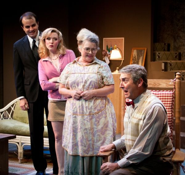 (L to R): Jason Newman, Lara Toner, Cyndi Williams, David Stahl in Austin Playhouse'' Photo