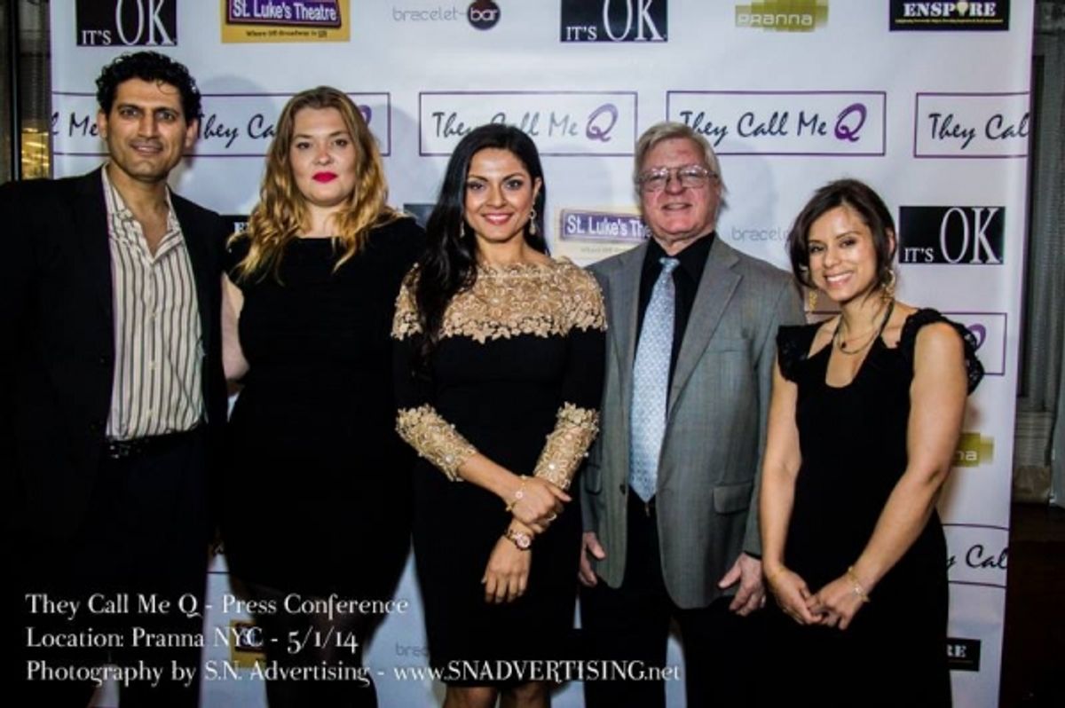 Directors OBAID KADWANI and CLAUDIA GASPAR, QURRAT ANN KADWANI, Producer EDMUND GAYNES, and Jewelry Sponsor SHAHNAAZ ISLAM of Bracelet Bar at 