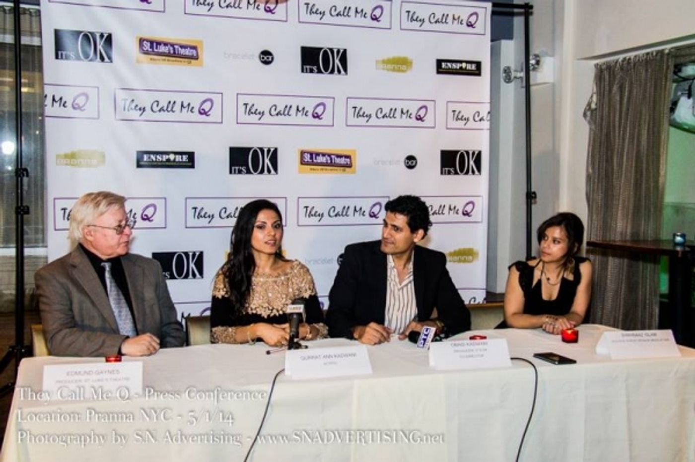 Photo Flash: Company of THEY CALL ME Q Meets the Press Photo Flash: Company of THEY CALL ME Q Meets the Press Image