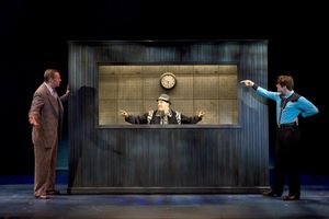 D. Scott Withers as Mr. Simmons, Joey Elrose as Huey and Daniel S. Hines as Buck Wiley @ BroadwayWorld D. Scott Withers as Mr. Simmons, Joey Elrose as Huey and Daniel S. Hines as Buck Wile Photo