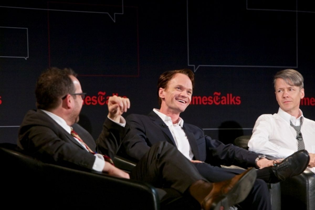 A.O. Scott, Neil Patrick Harris and John Cameron Mitchell at 