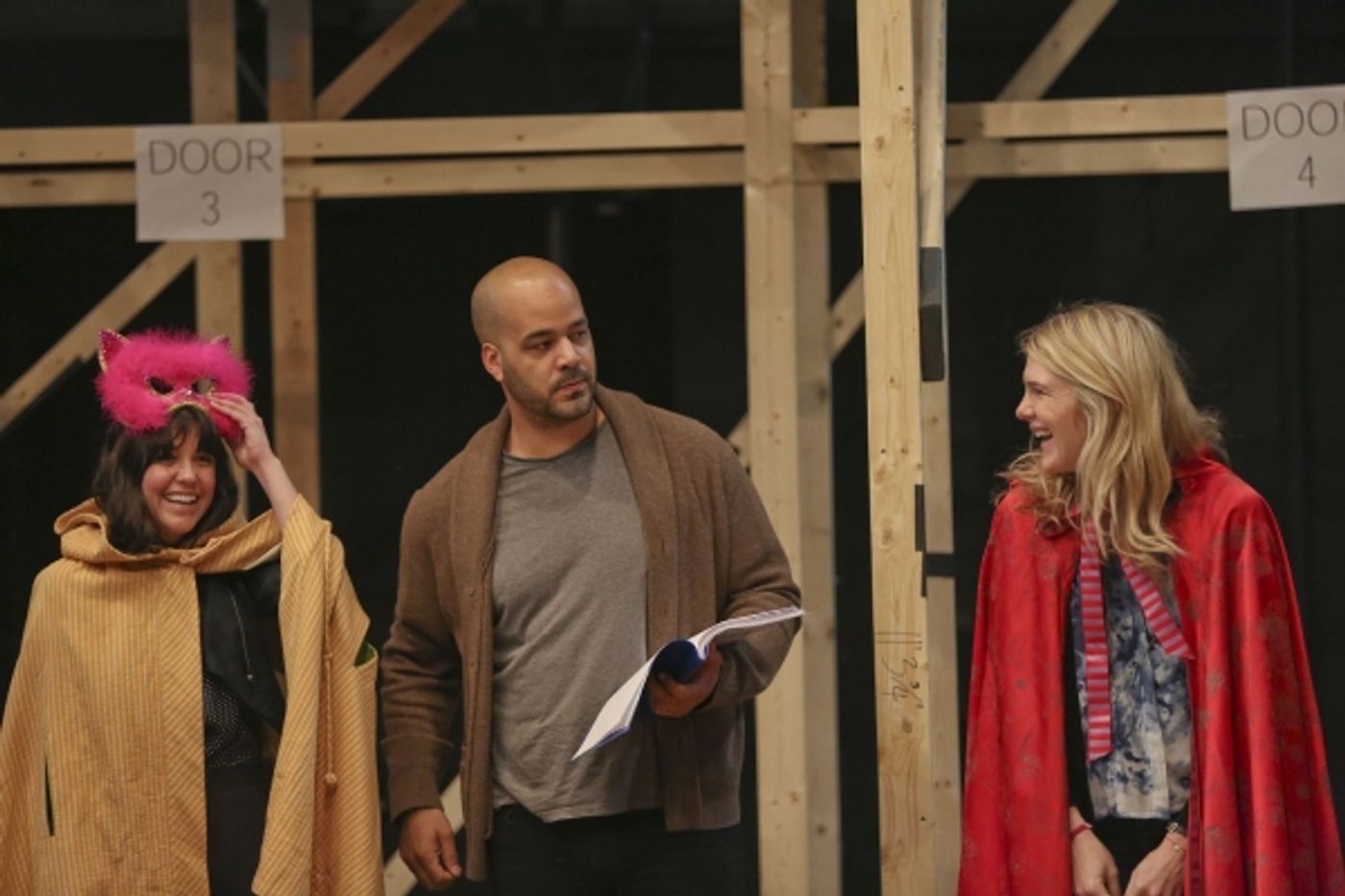Photo Flash: In Rehearsal with Lily Rabe, Hamish Linklater, Brian Stokes Mitchell & More for The Public's MUCH ADO ABOUT NOTHING Image