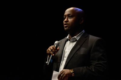 Olivier Nduhungirehe, Deputy Permanent Representative to the U.N. for Rwanda speaks a Photo