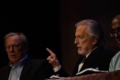 Michael McKean, Fritz Weaver, and James A. Williams in a scene from Unexplored Interi Photo