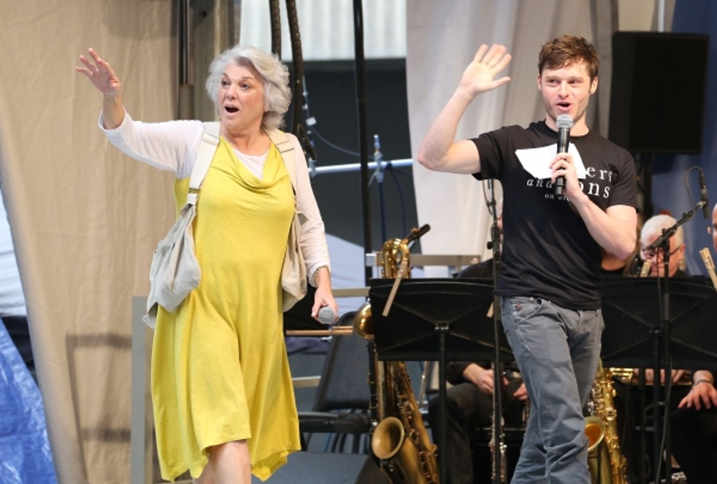 Photo Coverage: Broadway Unites! Casts of BEAUTIFUL, ROCKY, CABARET & More Perform at STARS IN THE ALLEY  Image