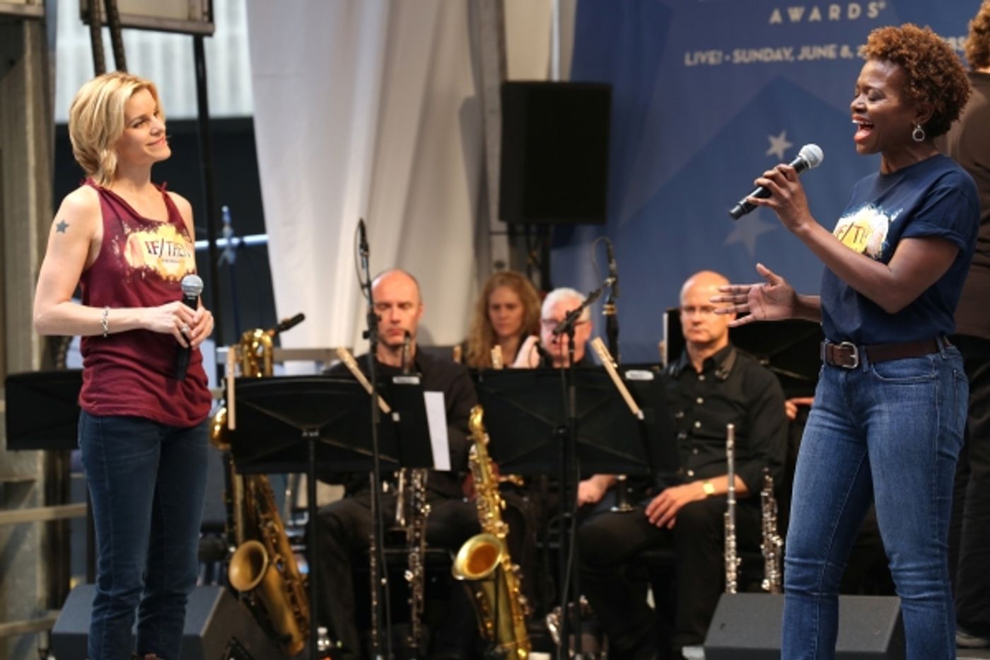 Photo Coverage: Broadway Unites! Casts of BEAUTIFUL, ROCKY, CABARET & More Perform at STARS IN THE ALLEY  Image