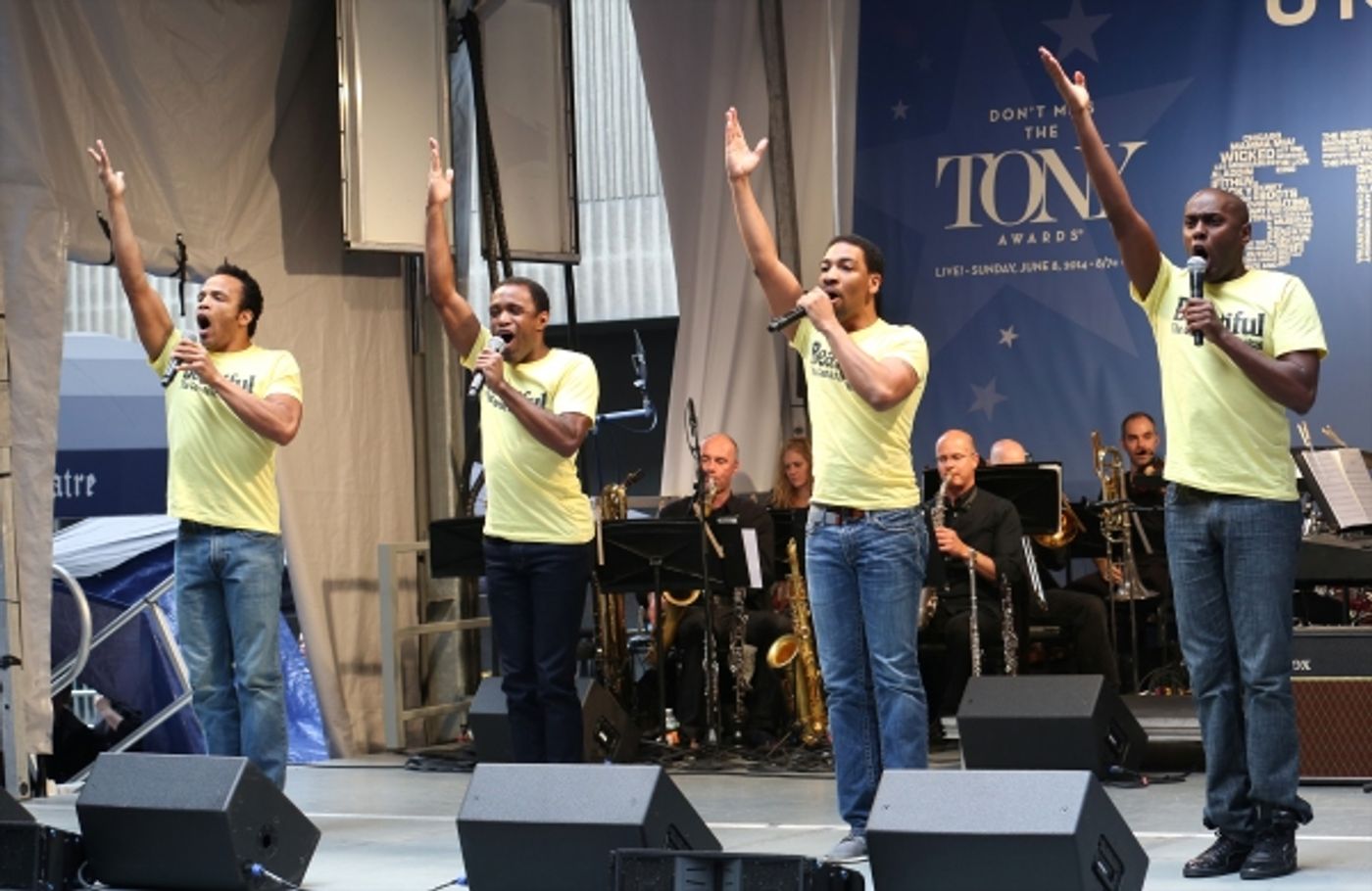 Photo Coverage: Broadway Unites! Casts of BEAUTIFUL, ROCKY, CABARET & More Perform at STARS IN THE ALLEY  Image