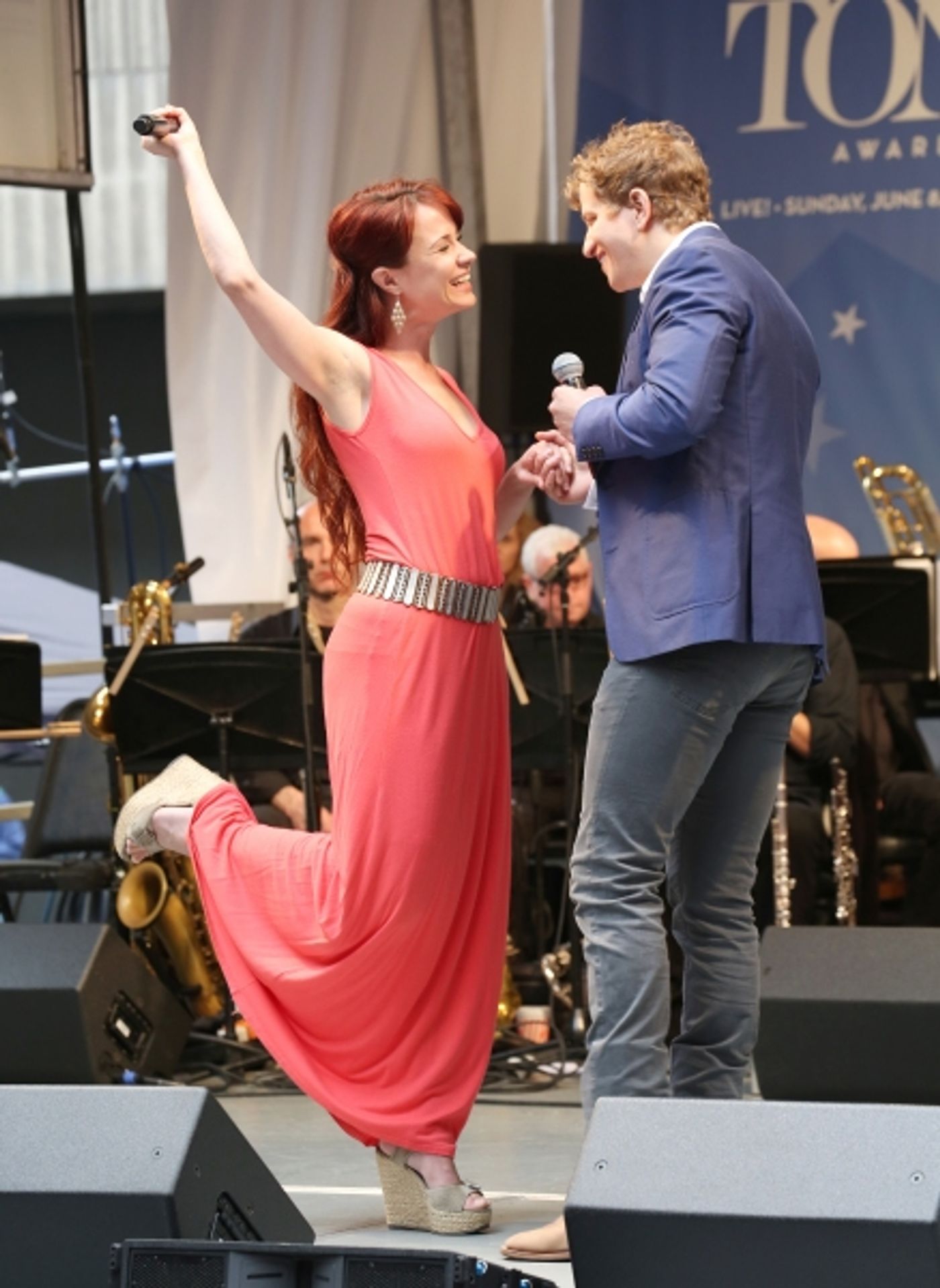 Photo Coverage: Broadway Unites! Casts of BEAUTIFUL, ROCKY, CABARET & More Perform at STARS IN THE ALLEY  Image