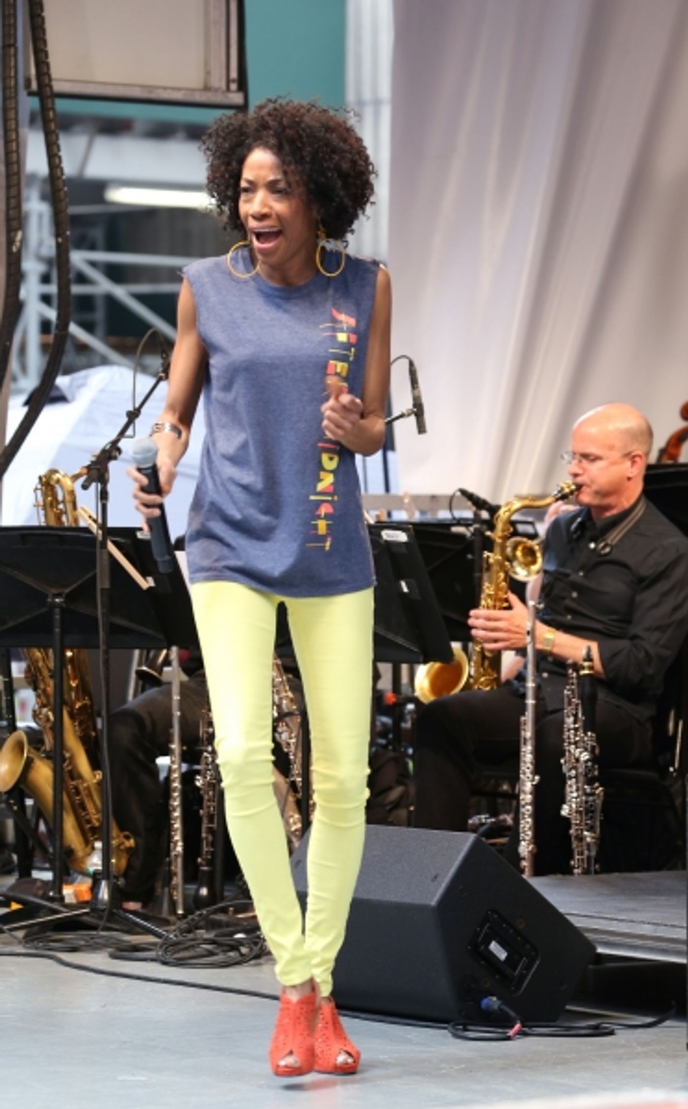 Photo Coverage: Broadway Unites! Casts of BEAUTIFUL, ROCKY, CABARET & More Perform at STARS IN THE ALLEY  Image