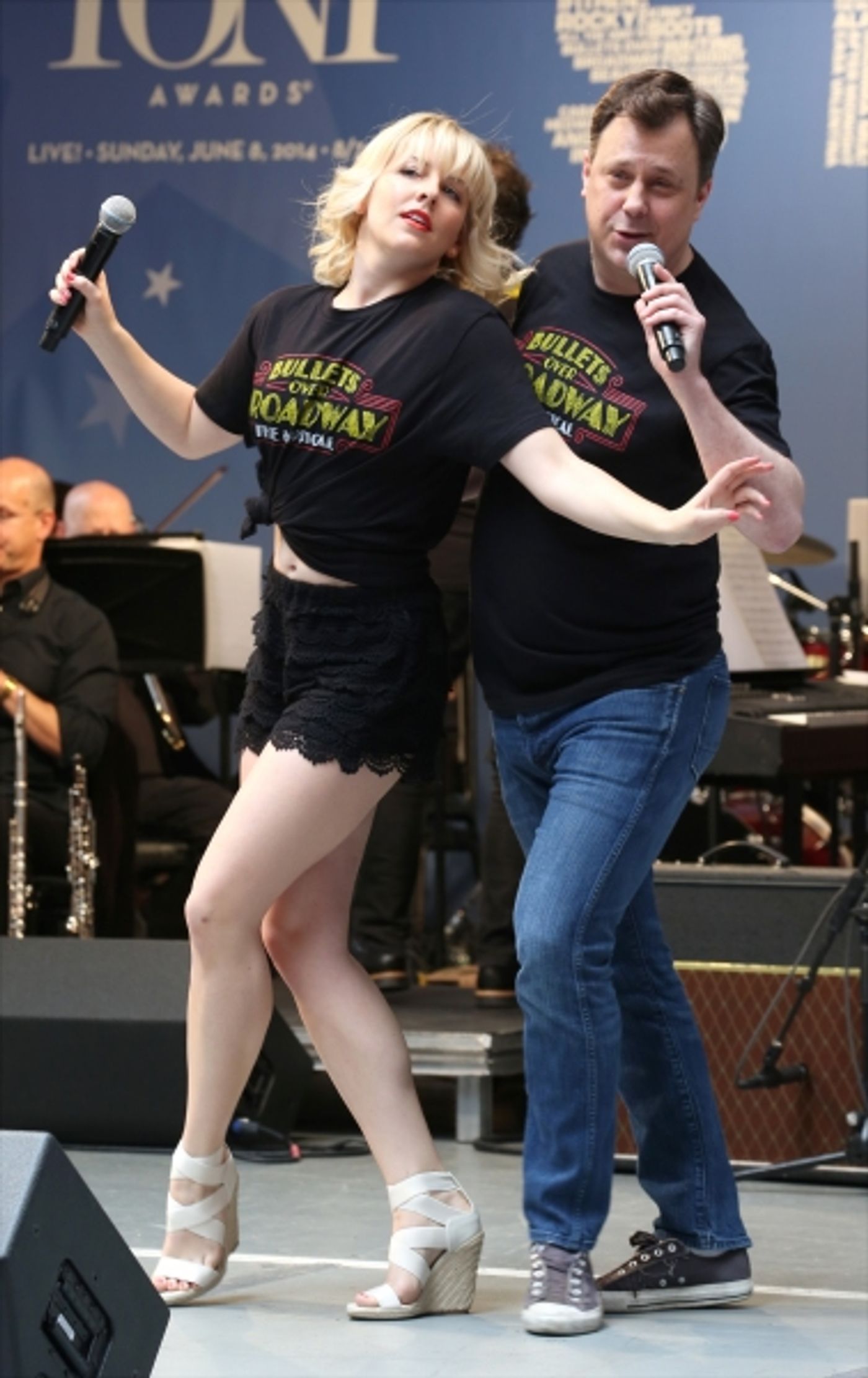 Photo Coverage: Broadway Unites! Casts of BEAUTIFUL, ROCKY, CABARET & More Perform at STARS IN THE ALLEY  Image