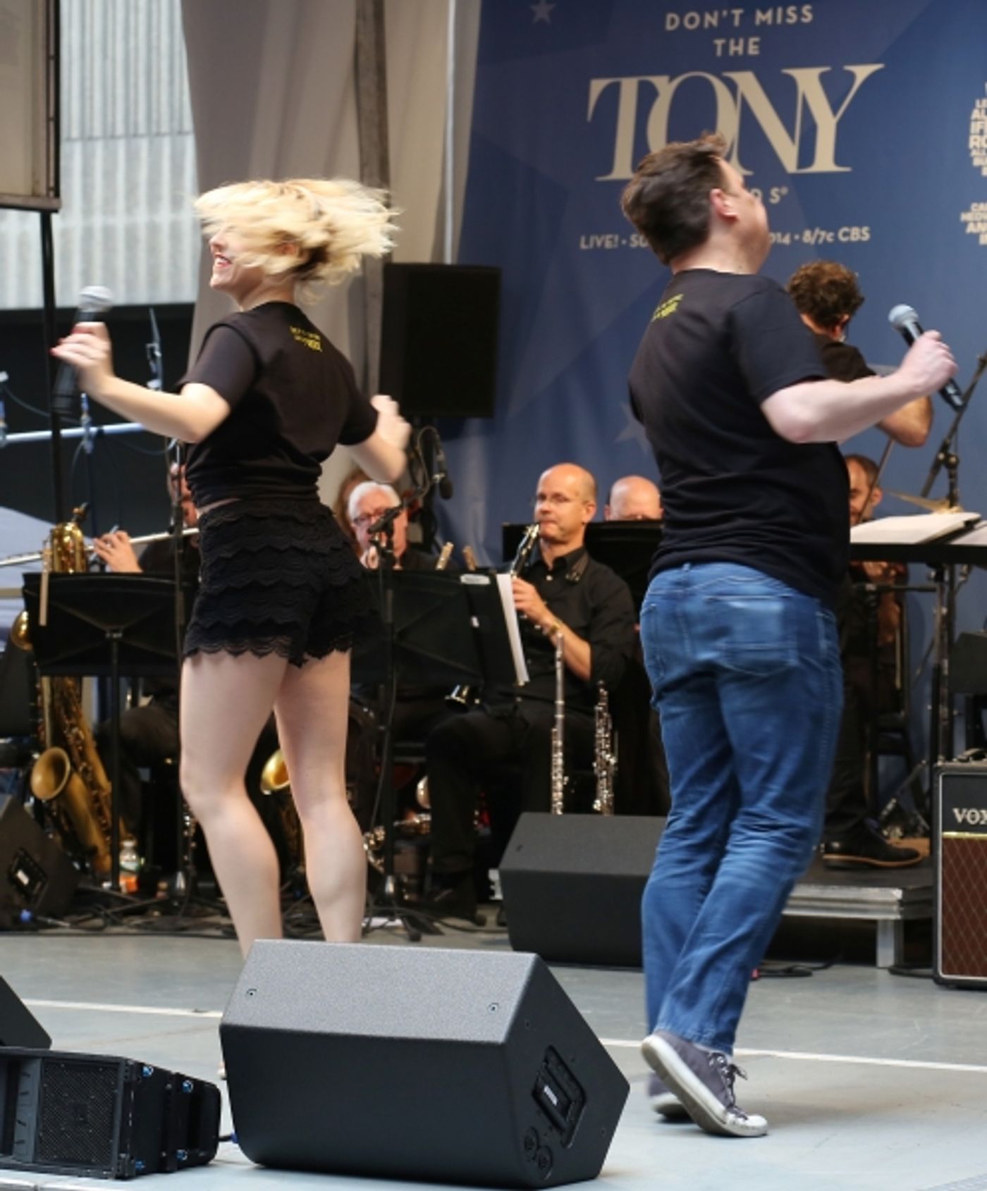 Photo Coverage: Broadway Unites! Casts of BEAUTIFUL, ROCKY, CABARET & More Perform at STARS IN THE ALLEY  Image