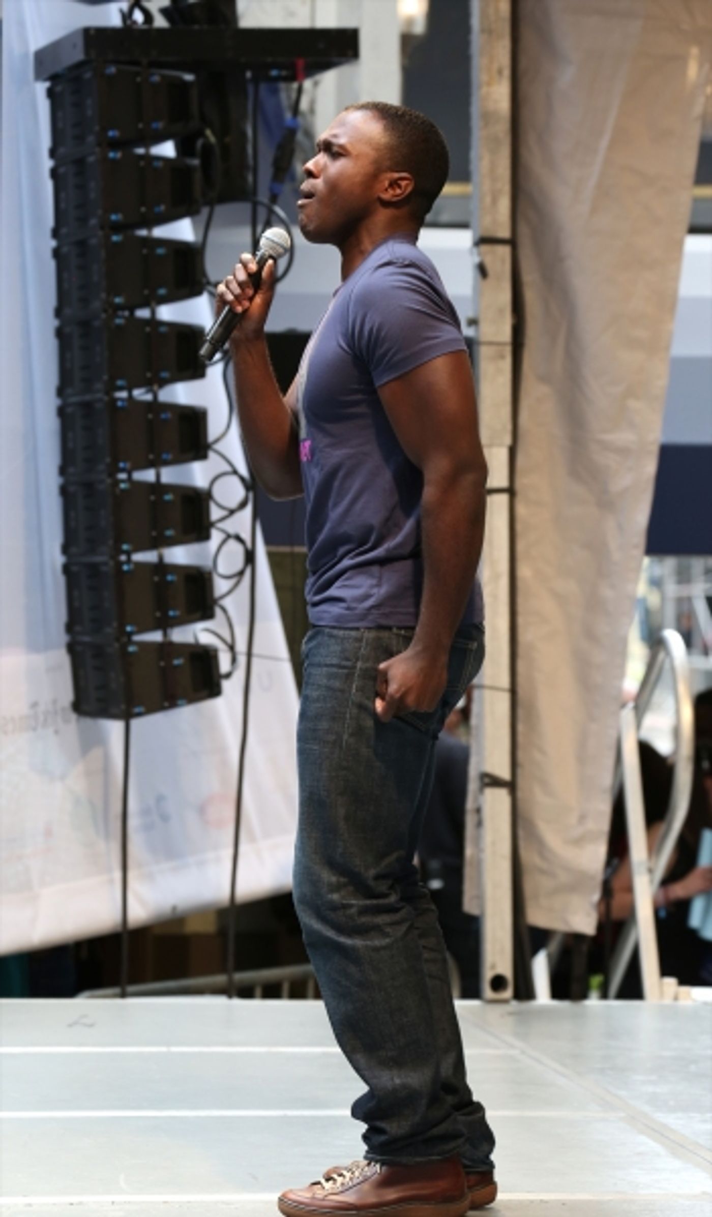 Photo Coverage: Broadway Unites! Casts of BEAUTIFUL, ROCKY, CABARET & More Perform at STARS IN THE ALLEY  Image