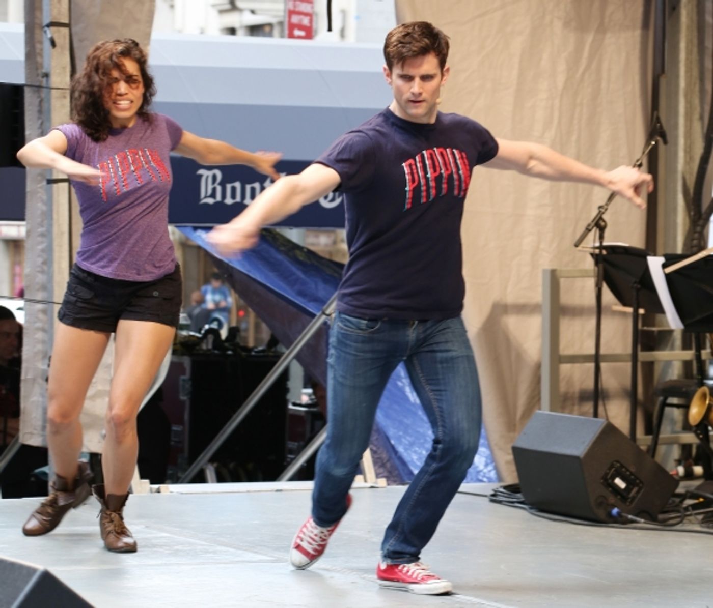 Photo Coverage: Broadway Unites! Casts of BEAUTIFUL, ROCKY, CABARET & More Perform at STARS IN THE ALLEY  Image