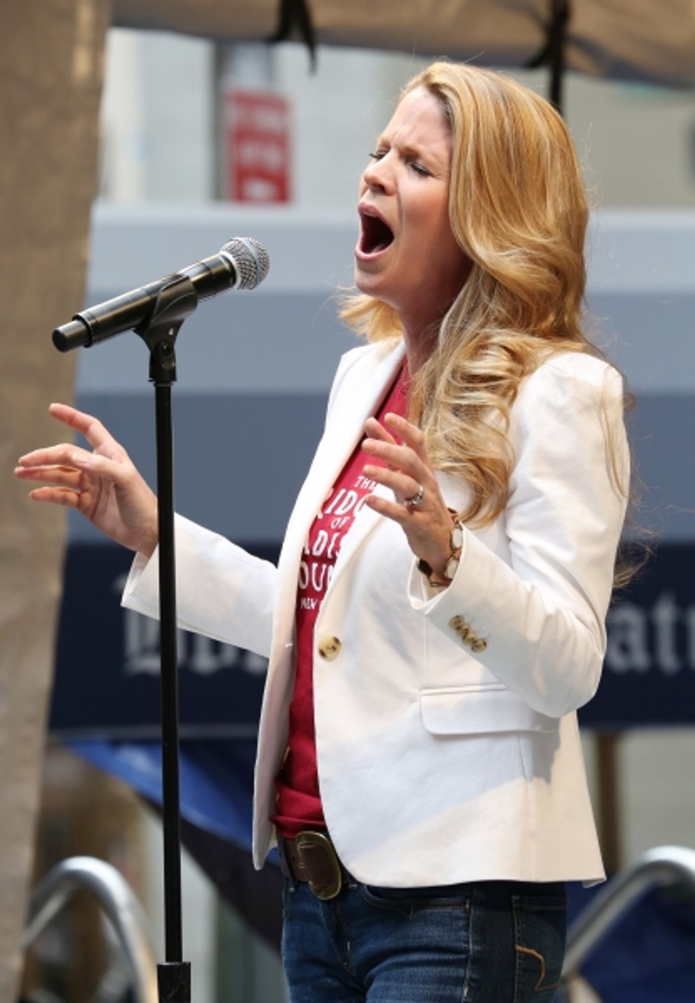 Photo Coverage: Broadway Unites! Casts of BEAUTIFUL, ROCKY, CABARET & More Perform at STARS IN THE ALLEY  Image