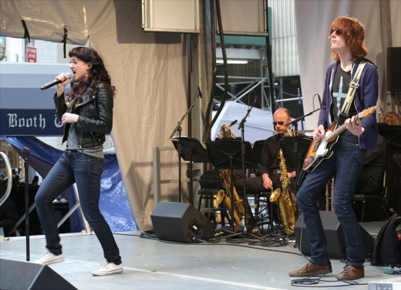 Photo Coverage: Broadway Unites! Casts of BEAUTIFUL, ROCKY, CABARET & More Perform at STARS IN THE ALLEY  Image